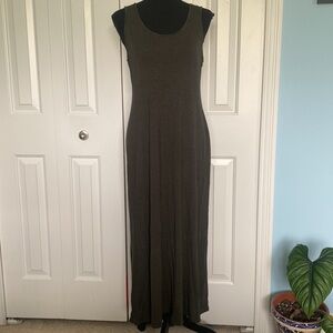 Pink Republic Dark Green Striped Medium Maxi Dress